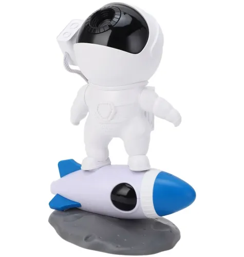 Лазерний нічник-проектор Астронавт Rocket Astronaut BL-07 світлодіодний LED нічник c проекцією зоряного неба, проектор космонавт з пультом від USB