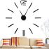 Настенные 3D часы Diy Clock XZ127 Black Сделай сам 70-150 см большие бесшумные самоклеящиеся 3Д часы объёмные цифры на стену для дома, офиса Черные