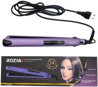 Утюжок випрямляч для вирівнювання волосся Rozia HR-719 35W керамічна плойка, щипці для укладання і випрямлення з терморегулятором і LED дисплеєм