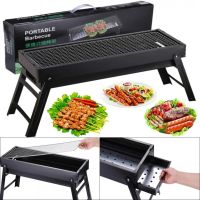 Складаний BBQ гриль 60 см Mensory Babale Portable Barbecue Grill TL-603 портативний вугільний, дров'яний мангал, переносний барбекю з сіткою, 60см
