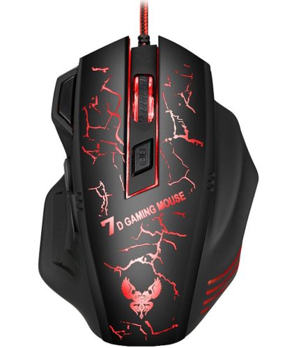 Ігрова комп'ютерна миша Gaming Mouse X7 дротова оптична USB геймерська мишка зі світлодіодним LED підсвічуванням для ПК комп'ютера і ноутбука