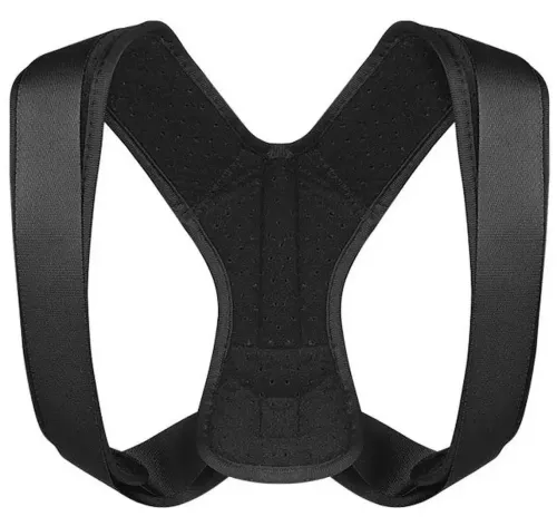 Фіксуючий коректор правильної постави Back Belt, Корсет для корекції і вирівнювання спини і плечей, бандаж, жилет для хребта на липучках