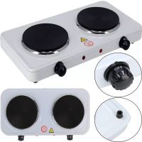 Настільна електроплита Hot Plate Electric Cooking JX-2020A 2000W на 2 конфорки диск двоконфорочна електрична плита з термостатом на 5 положень