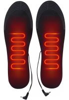 Універсальні електроустілки з підігрівом Comfort розмір 35-46 від Power Bank і USB, Підрізні термоустілки від юсб і повербанка для взуття Чорні