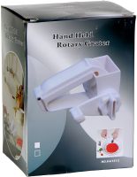Ручна міні терка Hand Held Rotary Grater HA1212 3 в 1 роторна овочерізка подрібнювач для нарізки моркви, сиру і овочів з 3 насадками TE-476