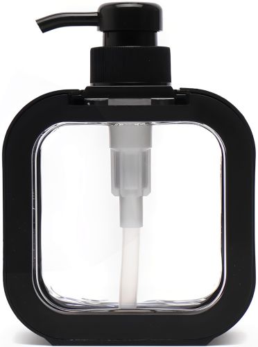 Дозатор для рідкого мила Soap Dispenser LY-627 300 мл прозорий механічний диспенсер, Пластикова мильниця для миючого засобу на кухню і ванну