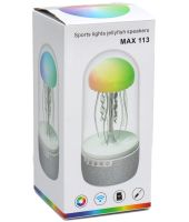 Портативна Bluetooth колонка нічник Медуза Jellyfish Speakers MAX 113 настільний бездротовий блютуз бездротовий настільний світильник з RGB підсвічуванням і SD картою від USB