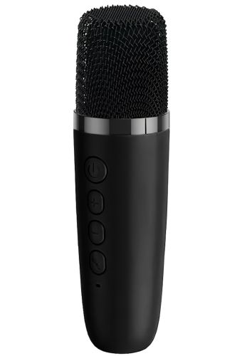 Акумуляторна колонка караоке Smart Portable Speaker K52 акустична Bluetooth система з бездротовим мікрофоном і RGB світломузикою AUX TF USB