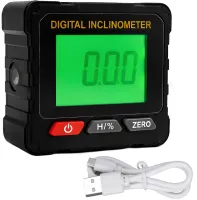 Цифровий кутомір інклінометр Digital Inclinometer VC720 з лазером на 2 лінії і магнітом, електронний лазерний рівень для вимірювання кута нахилу