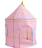 Дитячий ігровий намет замок Beautiful Cubby house 3 в 1 для дітей з наметом будиночком, тунелем і сухим басейном, збірний вігвам з сумкою Рожевий