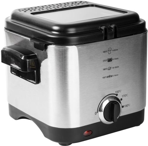 Фритюрниця Crownberg CB-5542 на 1.5 л 1200 W кухонний пристрій зі знімною чашею для приготування і смаження картоплі фрі, нагетсів