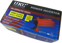 Автомобільний інвертор напруги UKC AR-3000M 12V-220V 3000W з функцією плавного пуску, авто перетворювач напруги струму 12В 220В 3000Вт