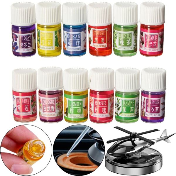 Набір водорозчинних ефірних олій Essential Oil EOS-012 12шт з різними ароматами для дифузора, Ефірна аромоолія по 3мл для ароматизаторів