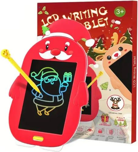 Графічний дитячий планшет LCD Writing Tablet 8.5 " електронна кольорова дошка Дід мороз Санта Клаус для малювання з РК-дисплеєм і ручкою стилусом в комплекті Червона