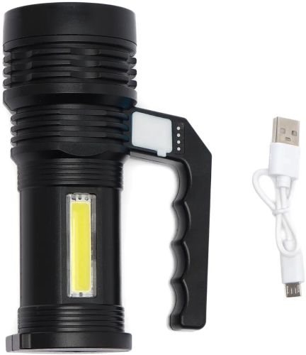 Аккумуляторный ручной фонарик X-Balog BL-8205 светодиодный переносной LED светильник 1200 mAH портативный фонарь прожектор 4 режима USB BK-899