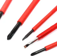 Набір діелектричних викруток Screwdriver Set 7653 7 предметів, ручний комплект інструментів з діелектричним покриттям у чохлі для захисту від струму