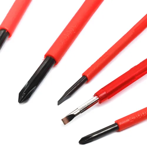 Набір діелектричних викруток Screwdriver Set 7653 7 предметів, ручний комплект інструментів з діелектричним покриттям у чохлі для захисту від струму