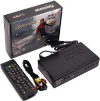 Цифрова Т2 приставка Європа EL - 9000 Pro 4K Цифровий ефірний ТВ тюнер з Wifi приймач для цифрового телебачення з пультом управління DVB-T2 Чорний