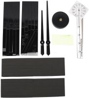 Настінні 3D годинник Diy Clock XZ127 Black Зроби сам 70-150 см великі безшумні самоклеючі 3Д годинник об'ємні цифри на стіну для дому, офісу чорні