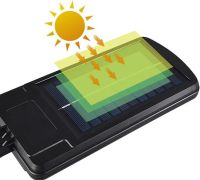 Вуличний ліхтар на сонячній батареї Solar Street Light BL BK-120-6COB настінний акумуляторний LED ліхтарик з пультом і датчиком руху на стовп