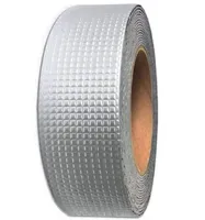 Сверхпрочная клейкая лента с алюминиевым покрытием Butyl Self-Adhesive 1.2мм х 5см х 10м, Алюминиевая водостойкая липкая фольга скотч 10 м Серебристая