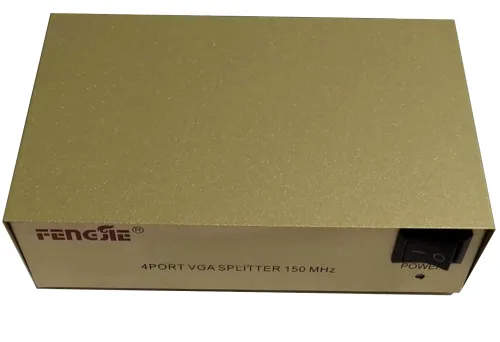 Спліттер VGA KV-FJ1502A Splitter, Комутатор 150MHz 2 Port два порти з адаптером розгалужувач VGA