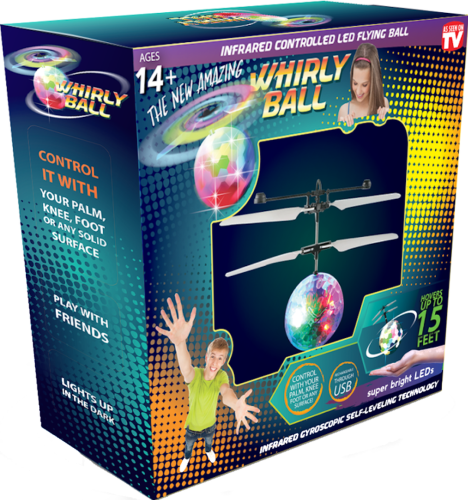 Літаючий куля Whirly Ball Led світлодіодний диско кулька з датчиком наближення, летить за рукою з сенсорним управлінням іграшка з RGB підсвічуванням
