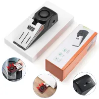 Бездротова дверна Сигналізація Door Stop Alarm захист вхідних дверей будинку Стоп двері звукова з датчиком вібрації і звуком 120 дБ на батарейках