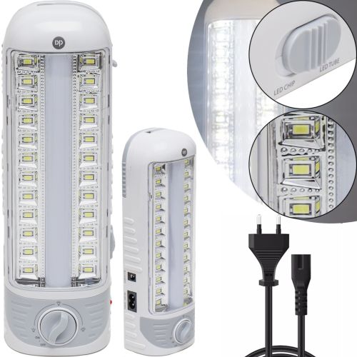 Світлодіодна переносна лампа ліхтар DP Light DP-7104 1500 mAh з регулюванням світла для кемпінгу, акумуляторні прожектор світильник з ручкою Білий