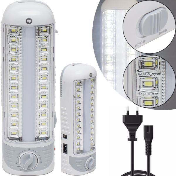 Світлодіодна переносна лампа ліхтар DP Light DP-7104 1500 mAh з регулюванням світла для кемпінгу, акумуляторні прожектор світильник з ручкою Білий