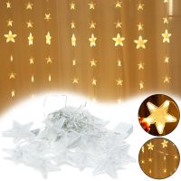 Внутренняя гирлянда штора Звездопад XMAS Теплый белый 3Х1.8 м 120 LED диодов WW новогодняя светодиодная занавес на окно дома 3мх1.8м от сети 220V