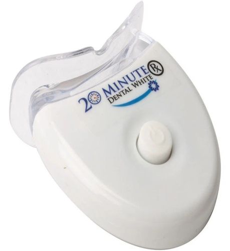 Зубна щітка капа 20 Minute Dental White для відбілювання зубів, Комплект відбілювач для догляду за порожниною рота з УФ підсвічуванням від батарейок