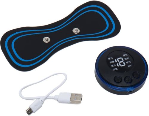 Імпульсний масажер міостимулятор метелик Pulse massage Stick електростимулятор для відновлення і тренування м'язів всього тіла на акумуляторі USB