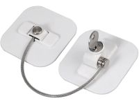 Блокувальник вікон з ключем Child Safety Lock AND - 93 дитячий замок безпеки, захист на меблі, шафа, холодильник, блокіратор з тросом для дітей