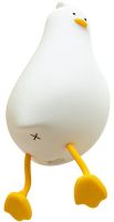 Дитячий настільний нічник Качка Duck Sleep K-1096 силіконовий сенсорний світильник, бездротова акумуляторна лампа підставка для телефону від USB