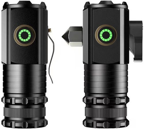 Ручний ліхтар зі склобоєм Bailong X-BAIL BL-450XC 5W акумуляторний світлодіодний міні LED ліхтарик з кріпленням, молотком і магнітом 800 лм Type-C