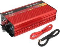 Автомобільний інвертор напруги UKC AR-3000M 12V-220V 3000W з функцією плавного пуску, авто перетворювач напруги струму 12В 220В 3000Вт