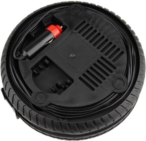 Автомобільний компресор у формі колеса Air Compressor H0248 260PSI 12V автокомпресор, насос з манометром для контролю тиску в шинах, коліс авто