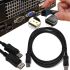 Відео кабель DisplayPort на DisplayPort 1.8 м універсальний перехідник, з'єднувальний кабель для передавання відеосигналу на телевізор 95506
