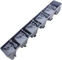 Настенный держатель для швабры и щеток Broom Holder mh-05 держатель-органайзер на 5 отсеков и 6 крючков органайзер фиксатор для инвентаря Серый