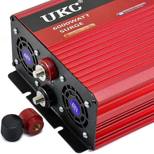 Автомобільний інвертор напруги UKC AR-3000M 12V-220V 3000W з функцією плавного пуску, авто перетворювач напруги струму 12В 220В 3000Вт