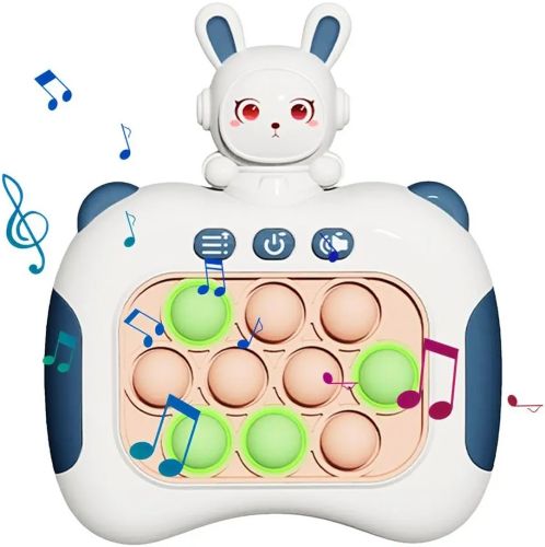 Дитяча іграшка головоломка Quick Pop It Baby Bunny Інтерактивна електронна приставка антистрес поп ІТ для зняття стресу на батарейках від 3-х років