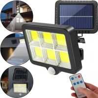 Підвісний вуличний ліхтар Solar light BK-128-6 COB на сонячній батареї з датчиком руху і пультом ДУ, водонепроникний настінний світильник