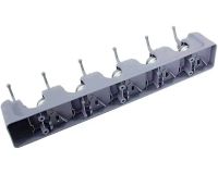 Настенный держатель для швабры и щеток Broom Holder mh-05 держатель-органайзер на 5 отсеков и 6 крючков органайзер фиксатор для инвентаря Серый
