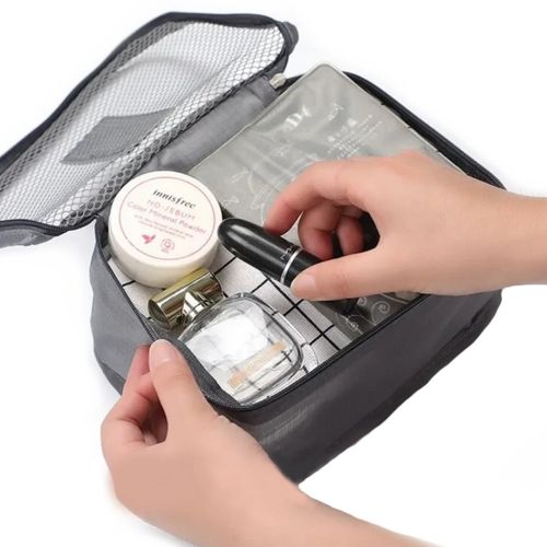 Набор дорожных сумок органайзеров Secret Pouch 6 штук Серые, чехлы мешки для хранения одежды в чемодане, водонепроницаемые для путешествий laundry