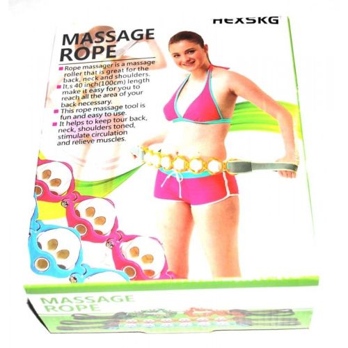 Роликовый массажер для шеи и спины Multi functional HX-8866 massager Ленточный массажер-лента massger thread Body Massage Roller Rope