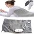 Заспокійлива масажна нагрівальна грілка накидка Massaging Weighted Heating Pad для всього тіла Теплова флісова електрогрілка плед із підігрівом, що заспокоює