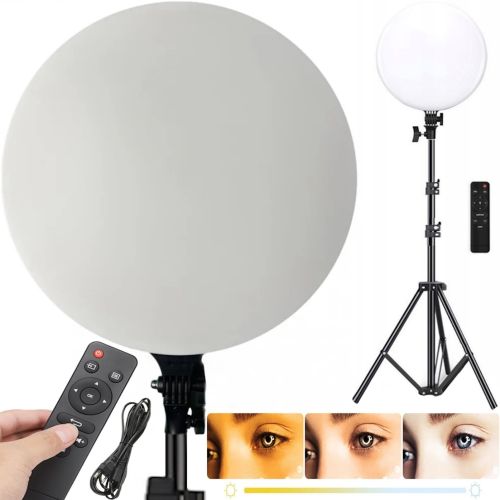Кругла світлодіодна LED лампа Fill Light PF-33 33 см 13 " для фото і відео з пультом, Студійна селфи лампа відеосвітло теплий, нейтральний, холодний