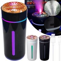 Беспроводной автомобильный увлажнитель воздуха Aroma Humidiifer H20 с RGB подсветкой, Аккумуляторный аромадиффузор USB HP227 в авто и для дома