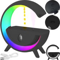 Антигравитационный увлажнитель воздуха ночник Anti-Gravity Humidifier T00K8 с RGB подсветкой, Диффузор 350мл с капельным эффектом от USB Черный